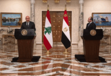 الرئيس عون في مؤتمر صحافي مشترك مع السيسي: ندعو المجتمع الدولي إلى إلزام “إسرانيل” تنفيذ اتفاق وقف النار ‏والانسحاب من الأراضي اللبنانية وإعادة الأسرى