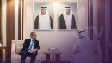 الصدي يلتقي نظيره القطري ومدير عام صندوق قطر للتنمية