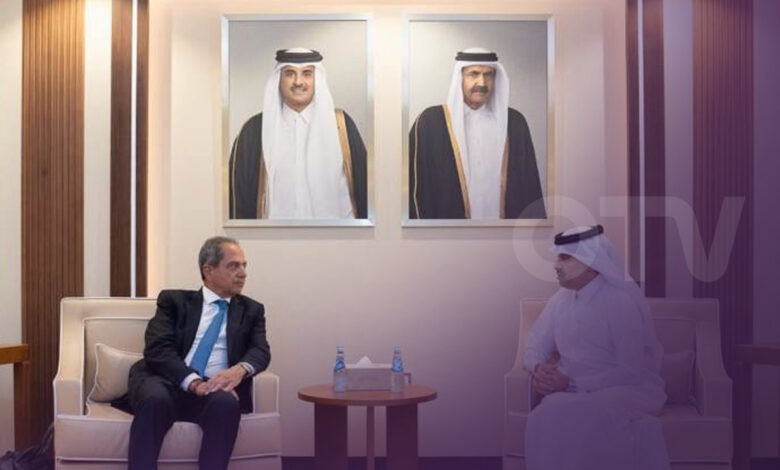 الصدي يلتقي نظيره القطري ومدير عام صندوق قطر للتنمية