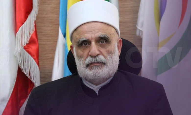شيخ العقل إلتقى الحجار مهنئًا بنجاح الإنتخابات البلدية والإختيارية