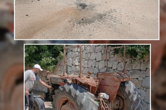 محلقة معادية تستهدف مزارعا في بلدة حولا بقنبلة ما ادى الى اصابته بجروح