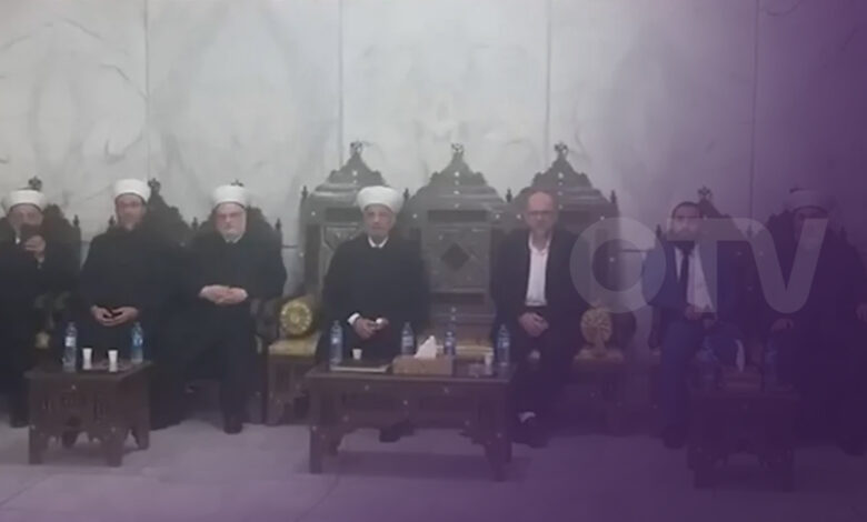 المفتي دريان يزور المسجد الأموي الكبير في دمشق