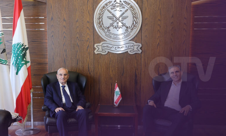 وزير الدفاع استقبل الخوري وعرض مع القزي ملفات قانونية وقضائية