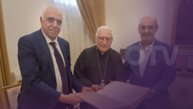 البطريرك العبسي يستقبل تقي الدين موفداً من جنبلاط