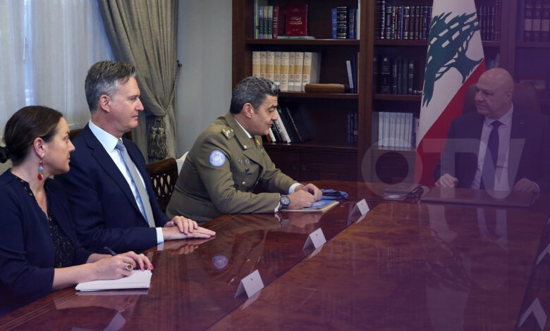 الرئيس عون لقائد “اليونيفيل”: لبنان متمسّك ببقاء القوات الدولية في الجنوب