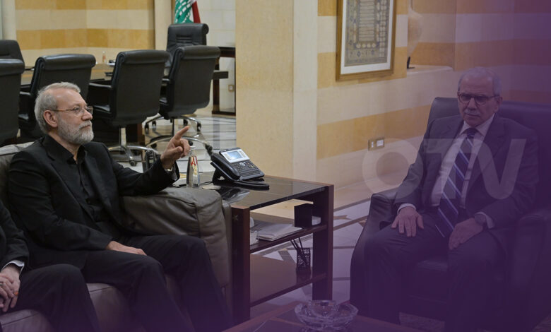 سلام في استقبال لاريجاني: التصريحات الأخيرة لمسؤولين إيرانيين مرفوضة