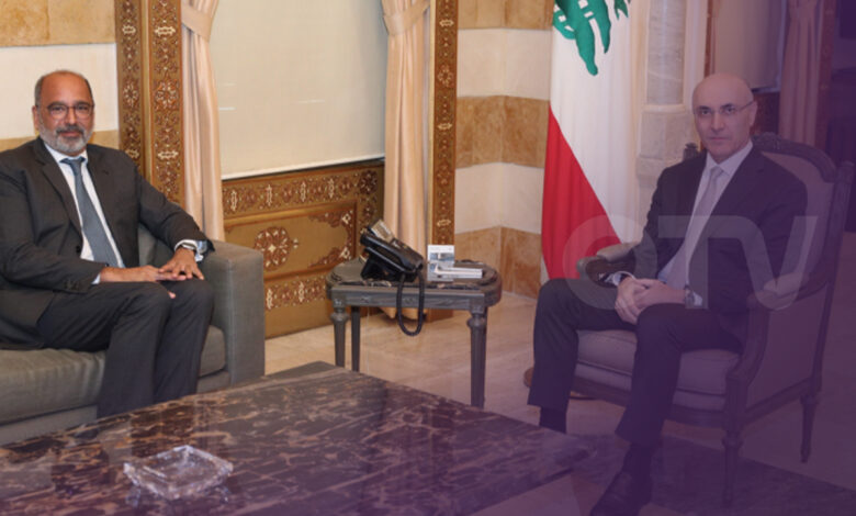 وزير الداخلية استقبل ريزا وحجازي وقائمقام الشوف