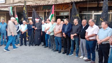 وقفة تضامنية في مخيم البداوي دعمًا للأسرى في سجون الاحتلال