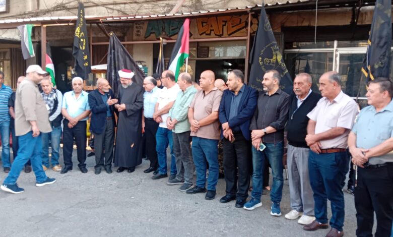 وقفة تضامنية في مخيم البداوي دعمًا للأسرى في سجون الاحتلال