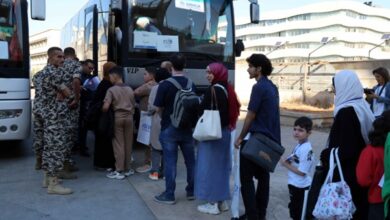 الامن العام: انطلاق المرحلة الثامنة من العودة المنظمة للنازحين السوريين عبر معبر العريضة