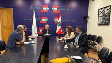 الوزير حيدر استقبل الخطيب ووفدا من الاسكوا