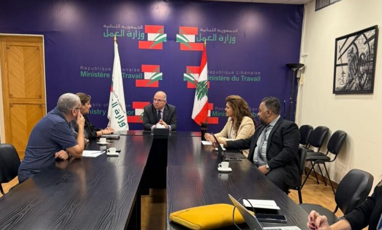 الوزير حيدر استقبل الخطيب ووفدا من الاسكوا