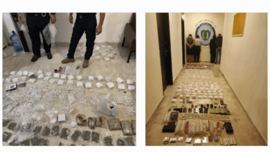 قوى الامن: مداهمة شقة تستخدم لتخزين المخدرات وتوقيف عدد من المتورطين