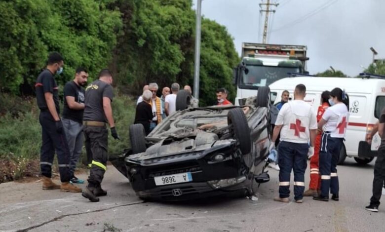 8 جرحى في 7 حوادث سير خلال الـ24 ساعة الماضية