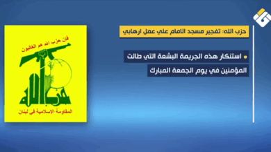 إدانة شديدة من حزب الله للهجوم الإرهابي على مسجد الإمام علي في مدينة حمص