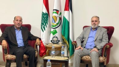 حماس بحثت مع وفد قيادي من الجبهة الديمقراطية لتحرير فلسطين مستجدات القضية الفلسطينية