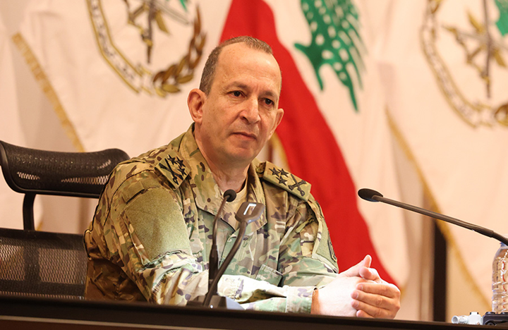 قائد الجيش اللبناني: نطمح إلى تعزيز قدرات الجيش كي يصبح الحامي لأمن اللبنانيين