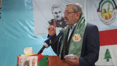 إحياء لذكرى الشهيد الحاج قاسم سليماني في مخيم برج الشمالي، النائب حسن عز الدين: حمل قضية فلسطين واستشهد على طريقها