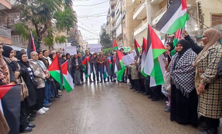 اعتصام فلسطيني في طرابلس رفضًا للضغوط الأميركية الهادفة إلى وقف خدمات «الأونروا»