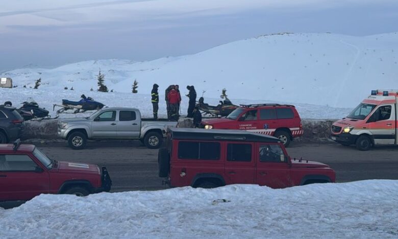 الدفاع المدني: إنقاذ سبعة شبان علقوا على جرفٍ ثلجي في عيون السيمان – كفردبيان