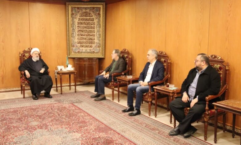 الشيخ الخطيب عرض مع شكر مستجدات قضية النقيب المتقاعد المخطوف واستقبل أمين سر التقدمي ورئيس مستشفى “الزهراء”