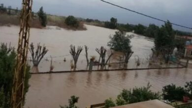 فيضانات النهر الكبير تغمر بلدات سهل عكّار وتلحق أضرارًا مادية