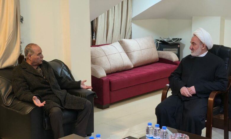 وفد من لقاء الأحزاب في عكار يزور الشيخ محمد عمرو