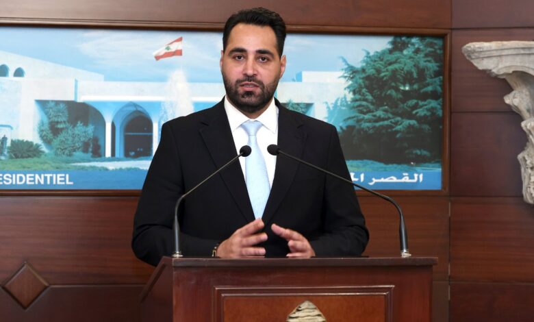 النائب فراس حمدان من بعبدا: الرئيس عون حريص على إجراء الانتخابات في موعدها