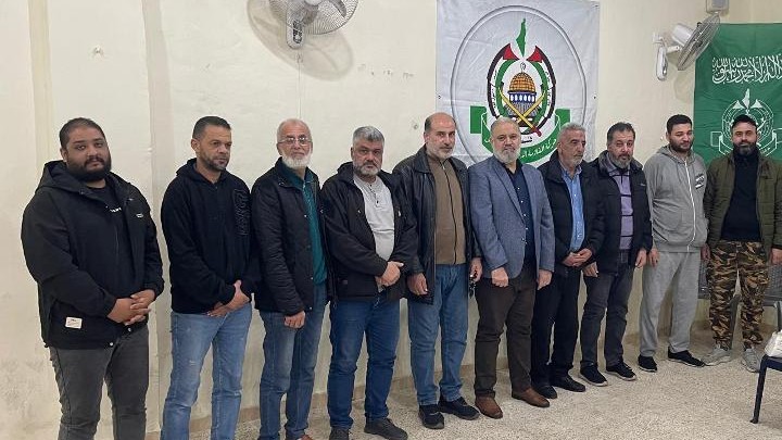 شناعة بحث مع وفد “الحراك الفلسطيني المستقل” تطورات غزة وأوضاع المخيمات