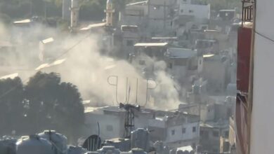 شهيدان وجرحى في حصيلة اولية جراء غارة من مسيرة صهيونية على مبنى في مخيم عين الحلوة