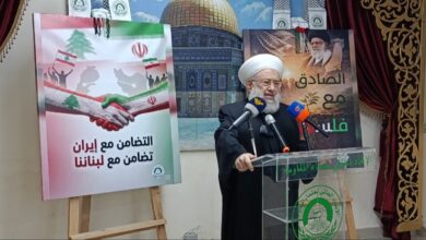 لقاء تضامني في مكتب الشيخ حمود في صيدا تضامنا مع الجمهورية الإسلامية وتشديد على رفض كل أشكال الوصاية والهيمنة على الدول المستقلة