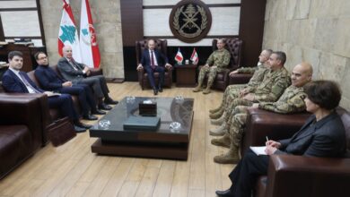 هيكل استقبل وزير الخارجية الفرنسي