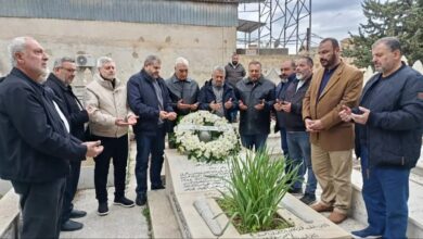 وفد حزب الله زار ضريح معروف سعد في ذكرى اغتياله مؤكداً على نهج المقاومة والوفاء لفلسطين