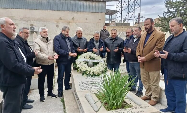 وفد حزب الله زار ضريح معروف سعد في ذكرى اغتياله مؤكداً على نهج المقاومة والوفاء لفلسطين