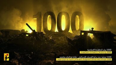 1100 عملية للمقاومة الإسلامية منذ بدء العدوان الاسرائيلي