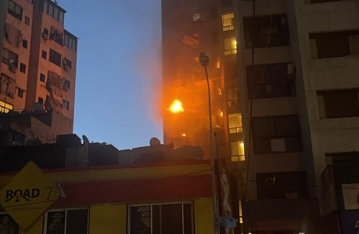 الاحتلال يستهدف شقة في منطقة عائشة بكار في بيروت