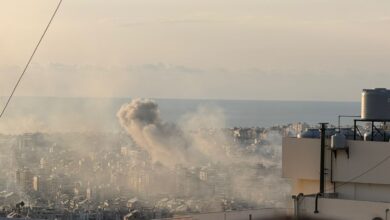 العدو الصهيوني يواصل عدوانه على الضاحية الجنوبية