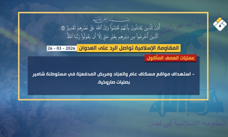 بالصواريخ والمسيرات: ضربات متواصلة للمقاومة على مواقع العدو