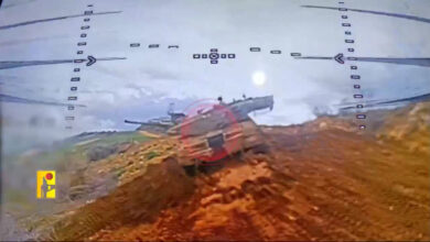 بالفيديو | مشاهد من استهداف المقاومة الإسلامية دبابة إسرائيلية في مركبا الجنوبية