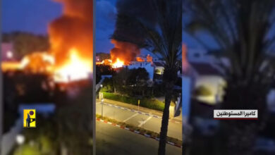 بالفيديو | مشاهد من استهداف المقاومة الاسلامية مستوطنة نهاريا