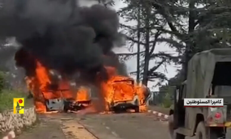 بالفيديو | مشاهد من استهداف المقاومة مستوطنتي مسكاف عام وزرعيت