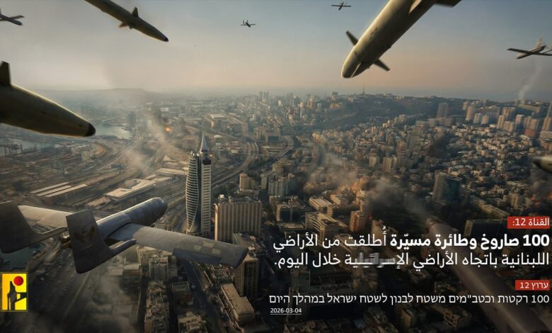 سلسلة عمليات للمقاومة الإسلامية بالصواريخ والمسيرات الانقضاضية ضد كيان الاحتلال ومواقع وتجمعات جيشه