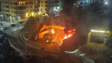 عدوان إسرائيلي بغارة جوية استهدفت منطقة الجناح في العاصمة اللبنانية بيروت