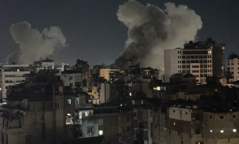 عدوان إسرائيلي يستهدف الضاحية الجنوبية لبيروت وبلدات في جنوب لبنان