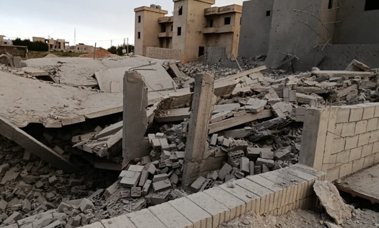 غارتان للطيران الحربي المعادي تستهدفان مبنيين في بلدة الغسانية وتدمّرانهما دون إصابات