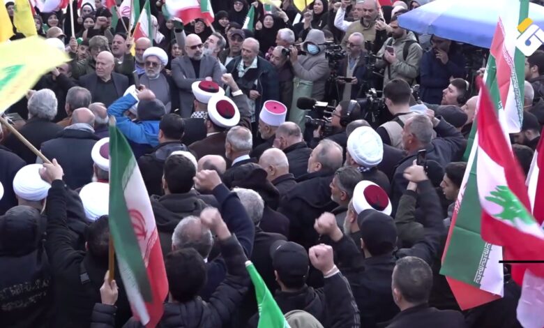 وقفة تضامنية أمام السفارة الإيرانية في بيروت رفضًا لقرار الخارجية اللبنانية