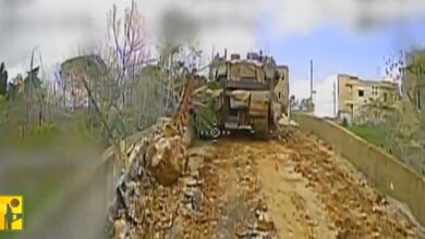 بالفيديو | استهداف دبابة ميركافا وآلية نميرا للعدو الإسرائيلي في بلدة رشاف جنوب لبنان