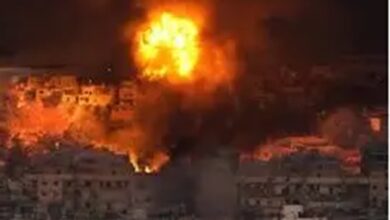 بالفيديو | الطيران الحربي المعادي يشن غارة على بلدة قانا قضاء صور جنوب لبنان