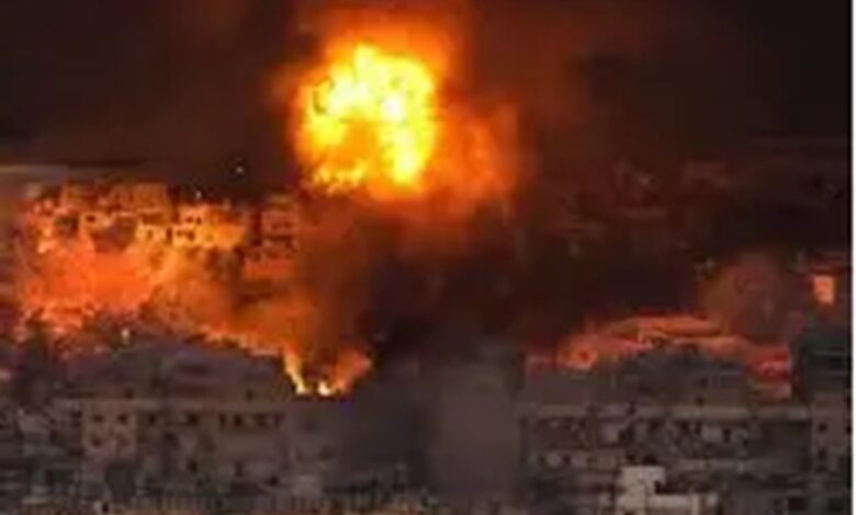 بالفيديو | الطيران الحربي المعادي يشن غارة على بلدة قانا قضاء صور جنوب لبنان