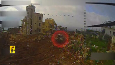 بالفيديو | مشاهد من استهداف المقاومة دبابة ميركافا في بلدة الخيام جنوبي لبنان بمحلقة